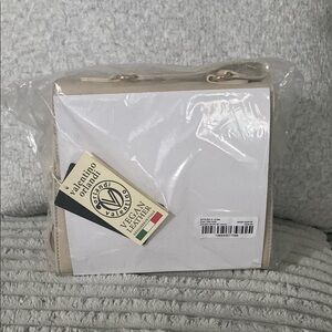 Valentino Orlandi Beige Vegan Leather Handbag
